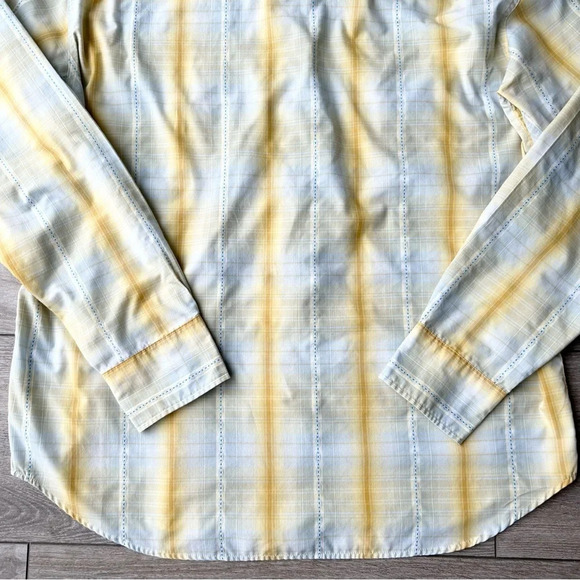 Salty Cotton Blend Plaid Western Button Down Shirt - Picture 13 of 13